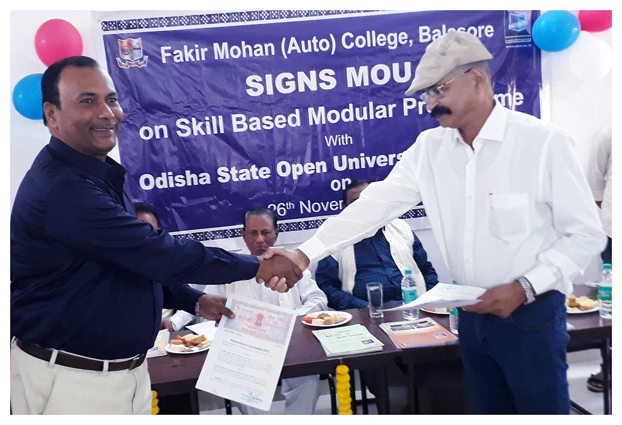Inauguration and MOU with FM college Balasore