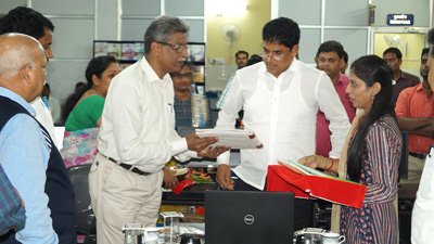 Dr. Arun Kumar Sahoo Hon'ble Minister  Government of Odisha visit OSOU