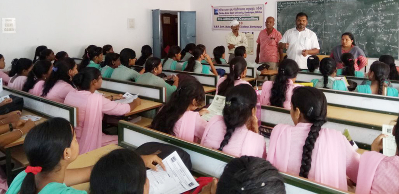 Pre-admission Counselling at SBR Govt. Women's College, Berhampur