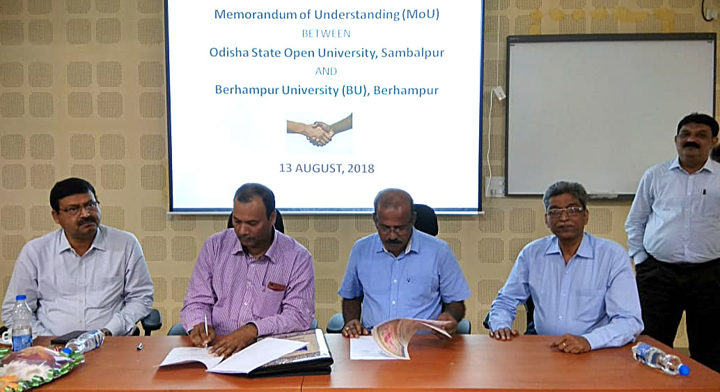 MOU between OSOU and Berhampur University 