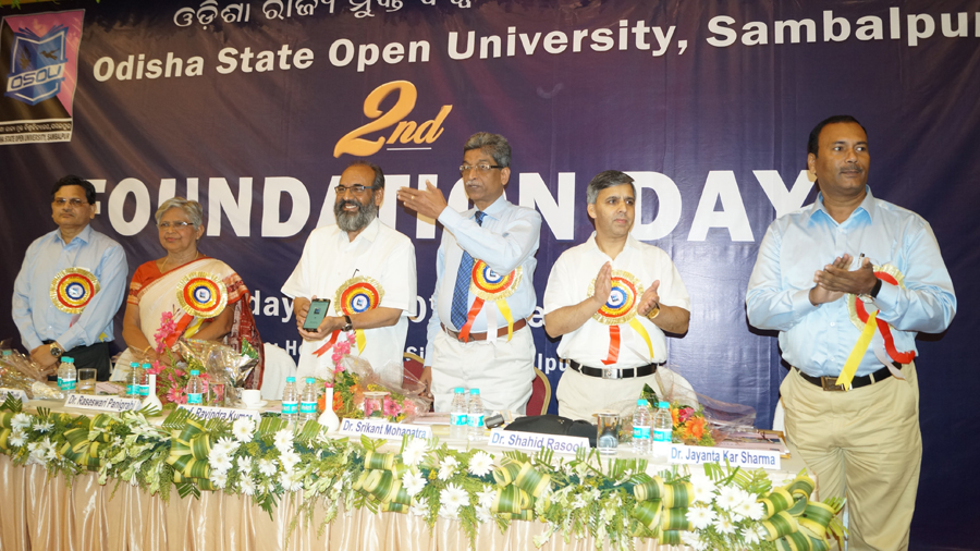 Inauguration of OSOU Mobile App on 2nd Foundation Day by Prof. Ravindra Kumar, VC, IGNOU